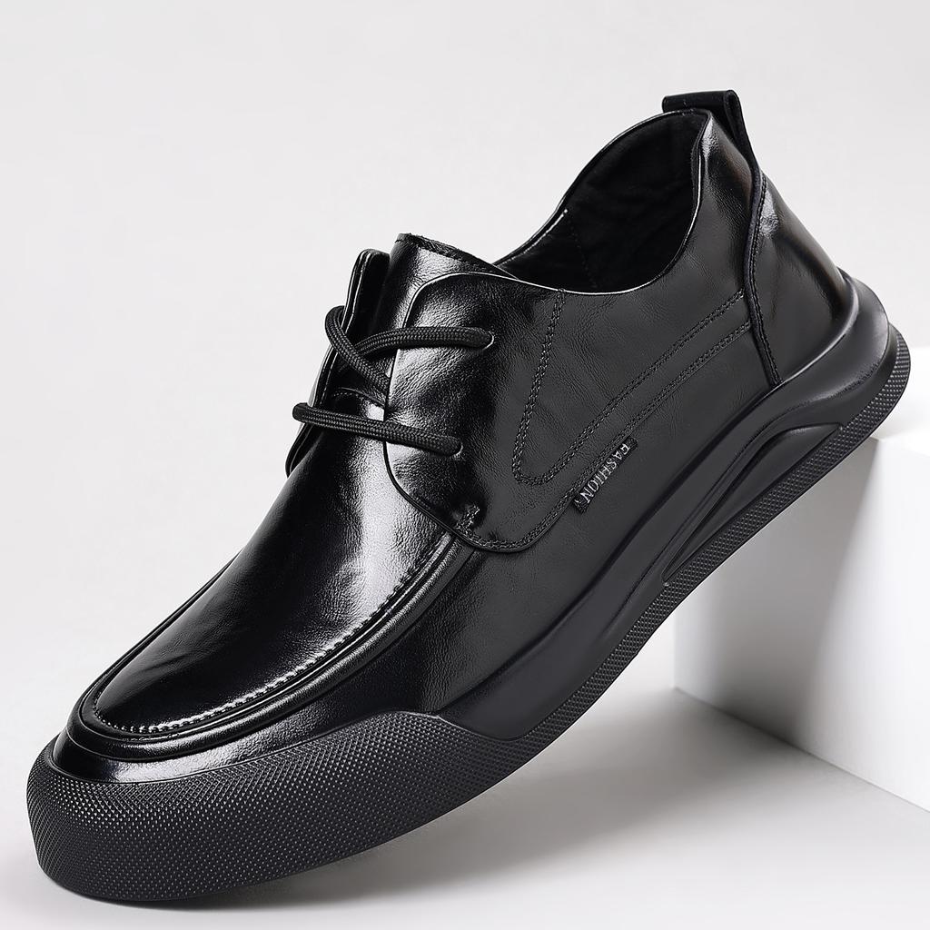 Men'S Casual Leather Shoes Men'S High-End Breathable First-Layer Cowhide Soft-Soled Leather Shoes Versatile Business Men'S Shoes