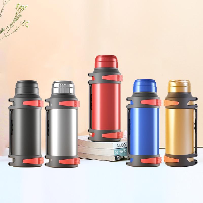 Large Capacity 304 Stainless Steel Insulated Kettle - Portable Outdoor Travel Water Bottle for Men