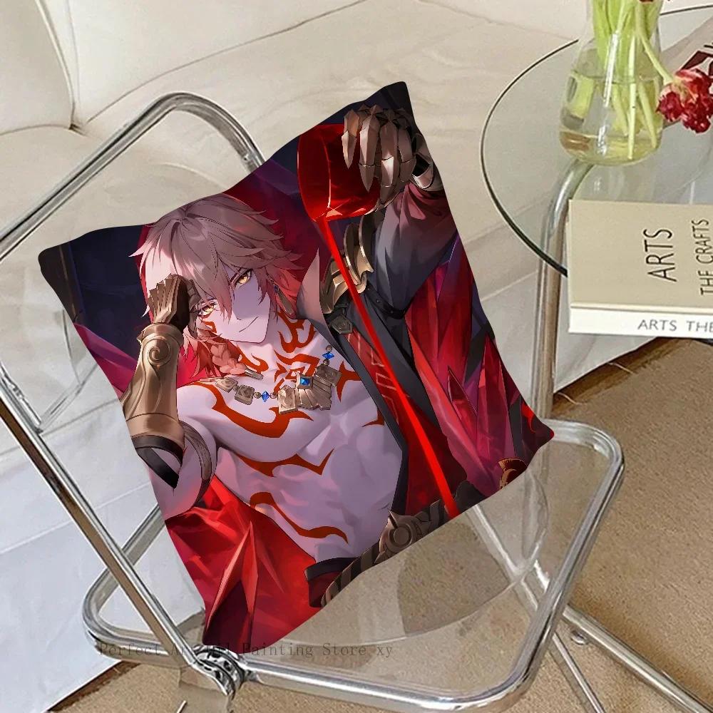 1pc Game Honkai Star Rail Mydei Pillow Case Square Pillow Bedroom Sofa Leisure Comfort Cushion Car Living Room Home Decoration