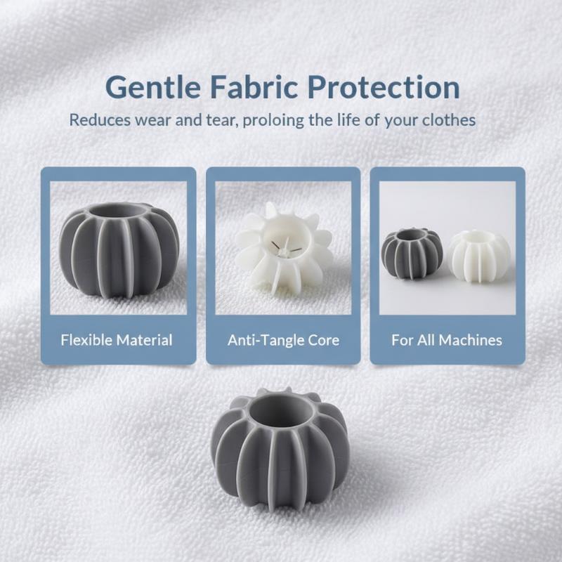 Anti‑Tangling Laundry Balls Reusable Washing Machine Ball Reduce Clothes Knots Detangling Dryer Balls Laundry Cleaning Accessory