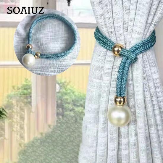 Drapery Holdback Nice-looking Fine Workmanship Reusable Ball Magnetic Curtain Buckle Holder for Bathroom
