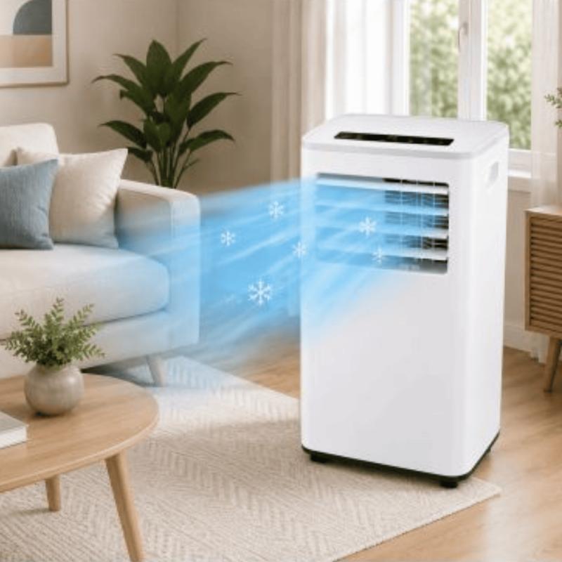 Climatiseur Mobile 3-en-1 Multifonction 9 000 Btu Avec Déshumidification