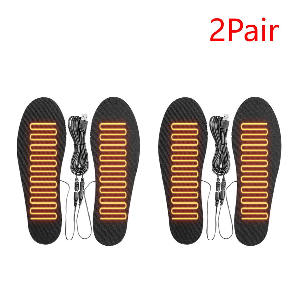 USB Electric Foot Warming Pad Feet Warmer Sock Pad Mat Winter Outdoor Sports Heating Insole Winter Warm for Skiing Hiking