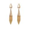 Glamorous Wheat Ear Tassel Earrings Fashion Elegant Stud Earrings Luxurious High-End Jewelry for Women