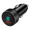 30V 2A 100W Car DC Power Cable with Dual USB and Digital Display for Starlink For Mini 3-in-1 Charging Cord and for Pd3.0