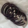 Korean Style High Elasticity Black Hair Tie for Women - Durable, Flexible Rubber Band for Ponytails and Hair Accessories
