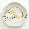 Yamako Small Plate Set of 5 Pieces Cat Plate Set of 5 Pieces