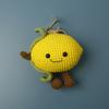 Cute Lemon Doll Crochet Keychain Creative Fruit Series Handmake Knitted Keychains  Fruit Keyrings Custom Accessories
