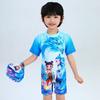 Boys 'swimming Suit Children's Cartoon Nezha Short-sleeved Sunscreen Boys' One-piece Surfing Diving