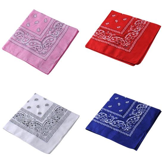 

Stylish Paisley Square Bandana Head Wrap Unisex Hiphop Anti Sweat Neck Scarf
