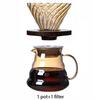 500ml Durable Glass Brewed Coffee Pot Brown Filtering Cup Glass Percolator Funnel Drip Pot Coffee Filter Home Coffee Supplies