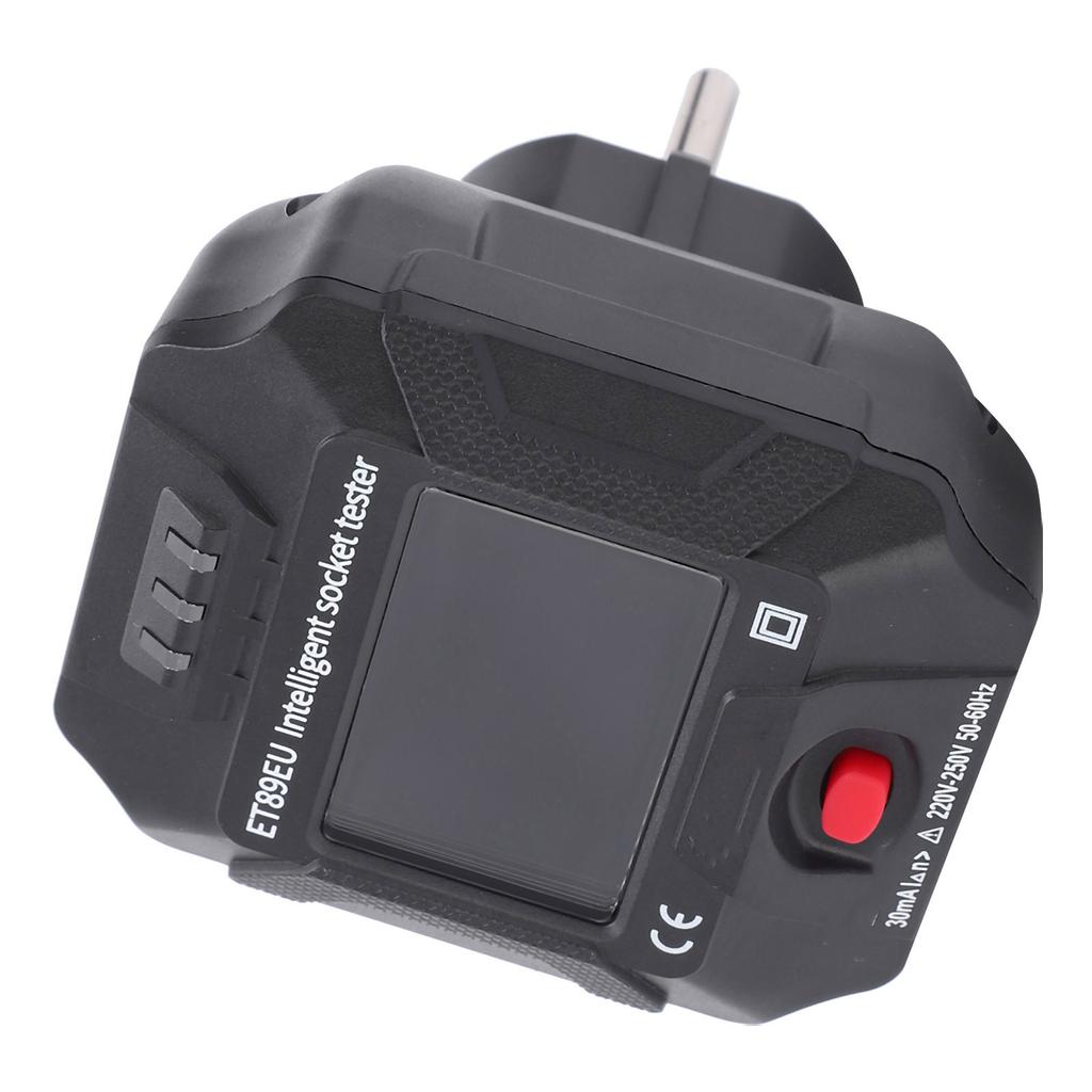 ET89EU Intelligent Socket Tester LCD Display Voltage Frequency Detector for Home Appliance AC