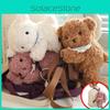 Zipper Backpack Plush Teddy Bear Cartoon Animals Fill Doll Stuffed Toy Xmas Gift