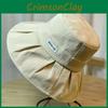 Chic Plain Style Wide Brim Fisherman Hat For Women Sun Shade Breathable Cap