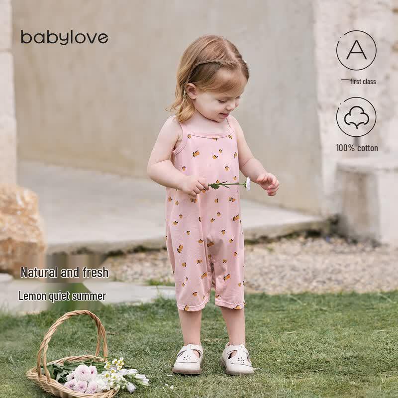 Babylove Girls  Summer Cotton Sleeveless Romper 73cm