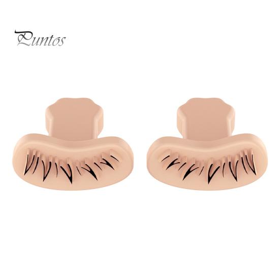 

1 пара накладных ресниц, штамп для линий глаз, естественный вид, накладные нижние ресницы, пластиковый штамп для легкого нанесения, многоразовые штампы для ресниц для женщин коричневый