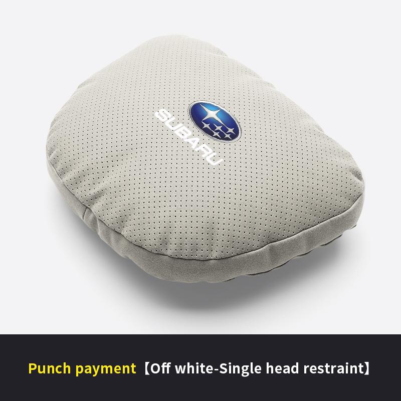 For Subaru STI Brz Ascent Forester Impreza Legacy Outback WRX XV Suede Car Headrest Neck Support Seat Lumbar Cushion Neck Pillow gio8