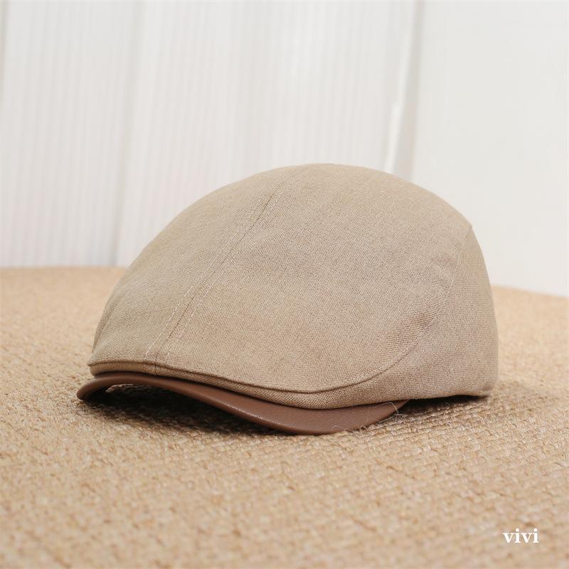 Japanese new British retro style forward hat men's and women's autumn simple and versatile face small painter newsboy hat