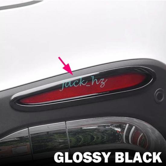 For -2025 Mercedes GLC X254 Glossy Black Rear Fog Light Surrounds Cover Trim