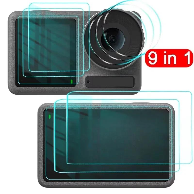 

Tempered Glass Camera Screen Protectors for DJI Osmo Action 3 4 5 Pro Lens Cover 9H Full Coverage Anti-scratch Protective Films For OSMO Action 5Pro