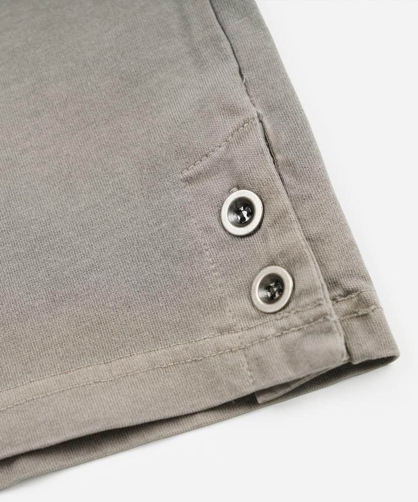 FRIZMWORKS Pigment Dyeing Henley Neck Tee _ Warm Gray