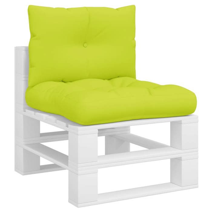 VidaXL Coussins de palette lot de 2 vert vif tissu 360845