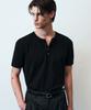 Beulleieo Intense Heavy Rib Henley Neck T-Shirt [Black]