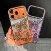 3D Shining Rhinestone Butterfly Case for iPhone 17 Pro Max Electroplated Glitter Protective Cover