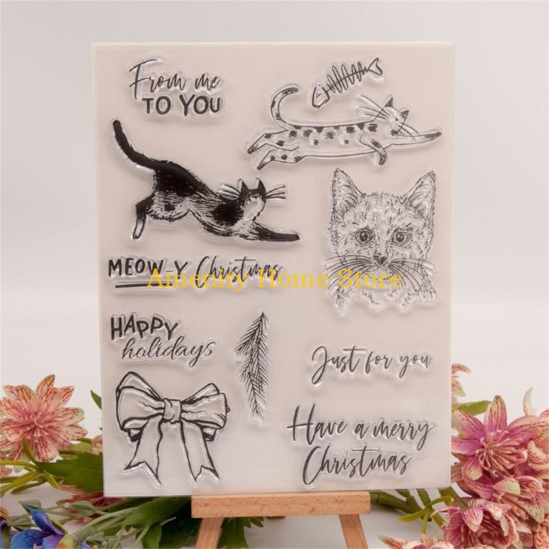 F26C Christmas Clear Stamps Scrapbooking Card Making Embossing Rubber Stamp DIY China Mainland