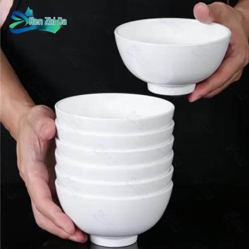 Renzhida Melamine Food-Grade Rice  Soup Bowls 5 inch 10-pack