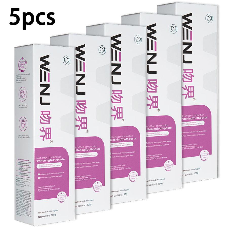 

WENJIE 5 шт./10 шт. Многофункциональная отбеливающая зубная паста белый