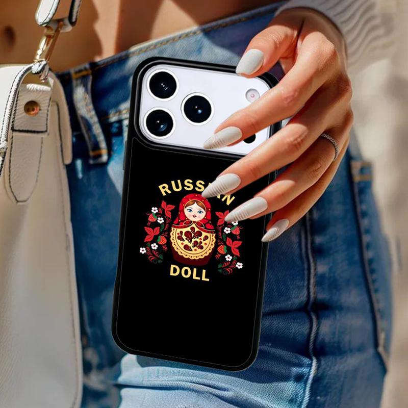 Russian Dolls Matryoshka Phone Case For iPhone 17 Air 14 15 13 12 Max Cover For Apple 16e 11 Pro Max Plus Coque