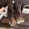 Fashion Real Silk Wool Scarf Women Neck Shawls Wraps Ladies Foulard Scarves Pashmina Female Hijab Bandana Bufanda Solid Poncho
