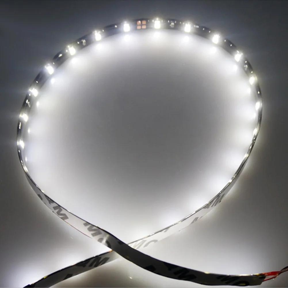 30cm mașină flexibilă LED bandă lumină 5LED impermeabil motor bar șir zi rulare bandă LED lumină ambientală atmosferă lămpi