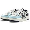 MLB Chunky Liner PU Abrasion Resistant Height Increasing Low Top Skateboard Shoes Unisex Black White Blue 3ASXCA12N-50WHS(Team131-)