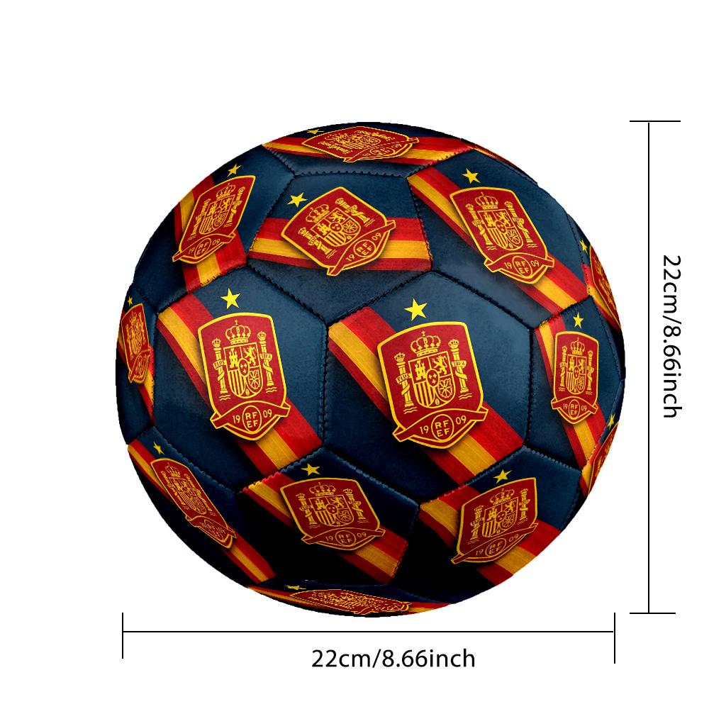 Squadra di calcio Tema Taglia 5 Pallone da Calcio da Partita Professionale per Esterno Pallone Morbido da Allenamento