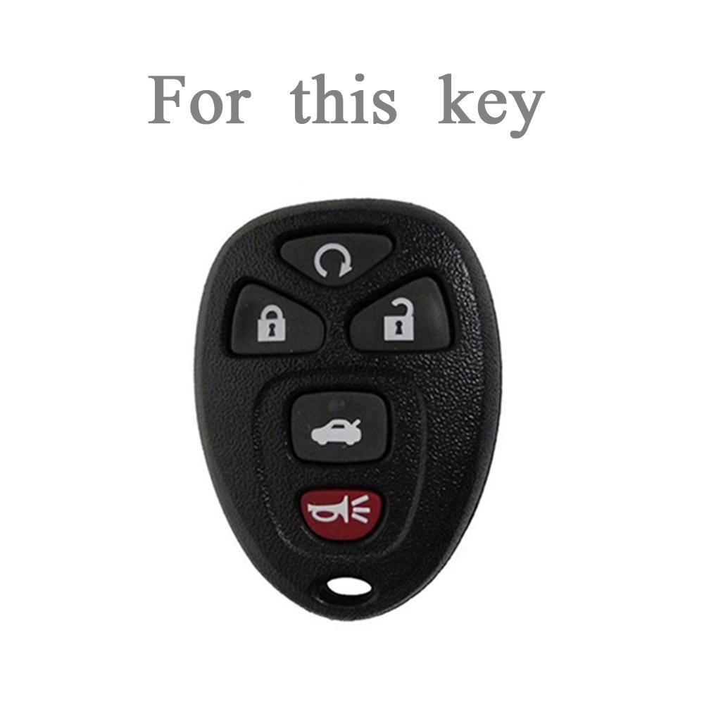 5 Buttons Remote Car Key Cover For Chevrolet Tahoe Suburban Gmc Yukon For Cadillac Escalade Car Key Case Protector Accessories