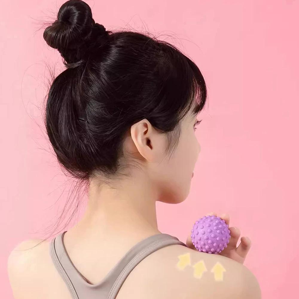 Masážní míč se zvýšeným bodem fascie Ball TPR Posture Master Yoga Ball Masážní míč pro pas a záda