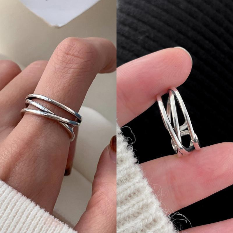 

Корейское стильное медное кольцо для женщин с элегантным геометрическим дизайном и универсальностью