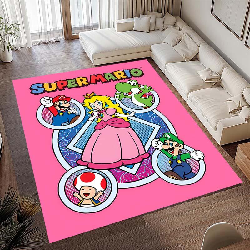 The New 2026 Super Mario Bros. Rug Is Suitable for Home Décor In Game Rooms, Bedrooms, Living Rooms, Sofa Areas, and More.