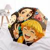 1pc Demon Slayer Characters Automatic Folding Umbrella - Compact 8-Rib Design, Durable Plastic & Iron, Lightweight for Outdoor Daily Use,  a0929182