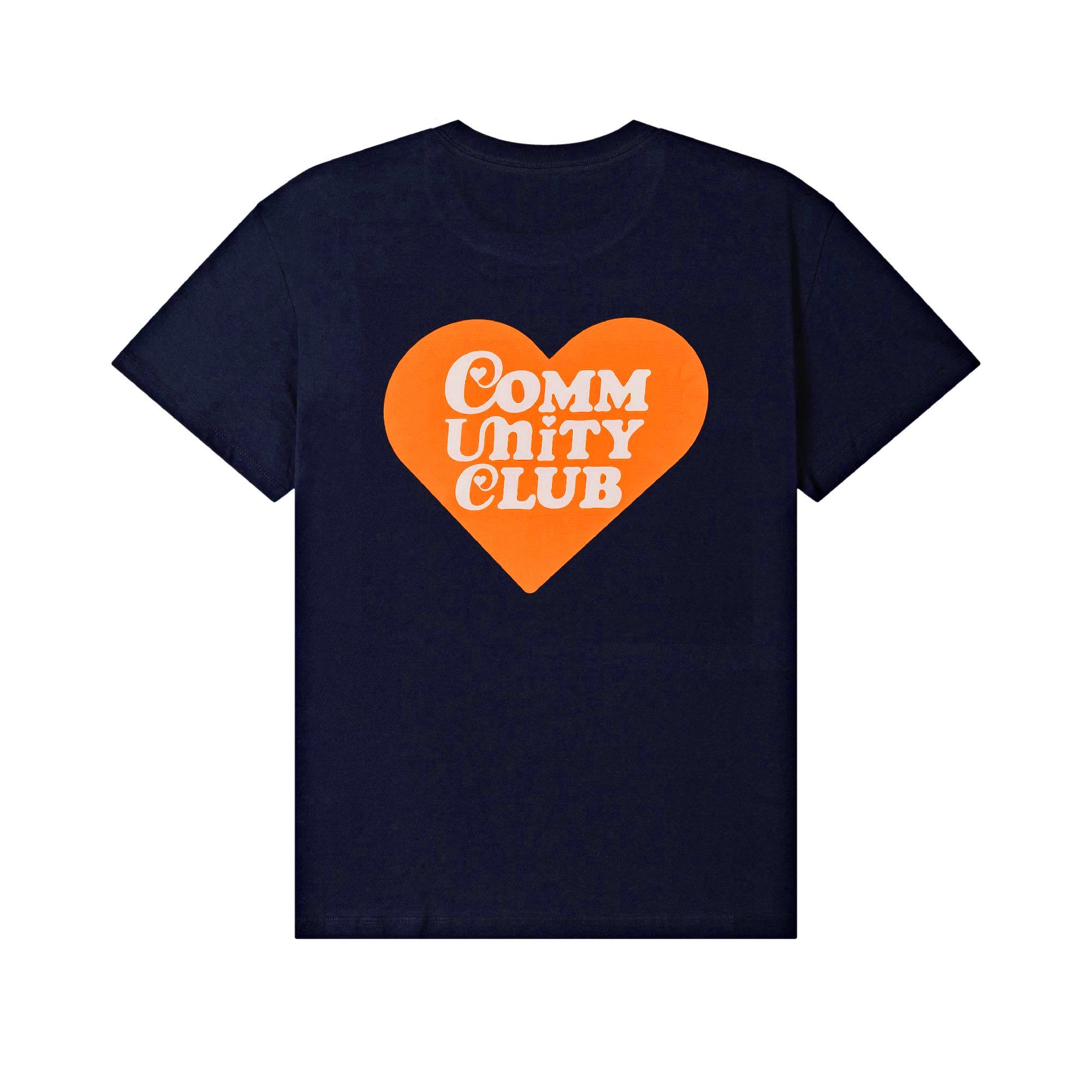 Community Club Full Of Hearts Tee Navy Xl