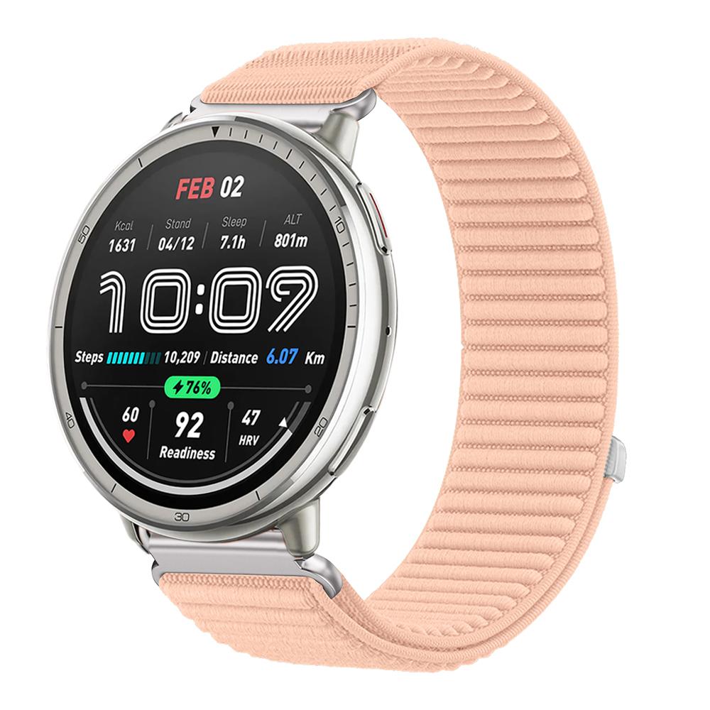 20mm 22mm Nylon Loop Strap for Amazfit Active 2 Band Correa for Amazfit Balance 2/Helio/Bip 6 5/GTR/GTS 4 3 Breathable Bracelet