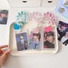 Love Heart Pendant Photocard Holder Snowflake Idol Card Display Protector  School Stationery