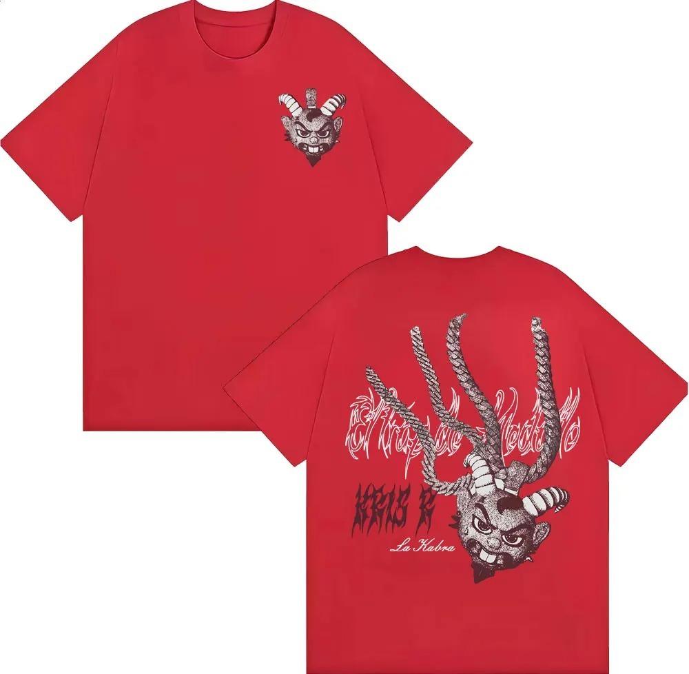 Rapper Kris R Ec Trap De Medallo Album Merch T Shirt Unisexs Clothing Harajuku Streetwear Tshirt High Quality Cotton Tshirts