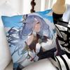 Game Anime Genshin Impact Shenhe Pillow Case Fashion Square Pillowcase Bedroom Sofa Room Ins Decoration Leisure