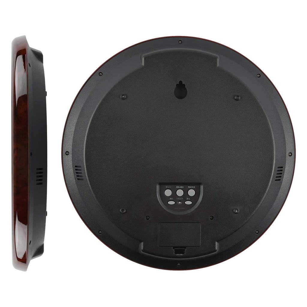 Casio Ceas de perete cu unde radio Maro închis Diametru 34cm Analogic Afișaj Temperatură Umiditate Calendar ITM-200J-5BJF