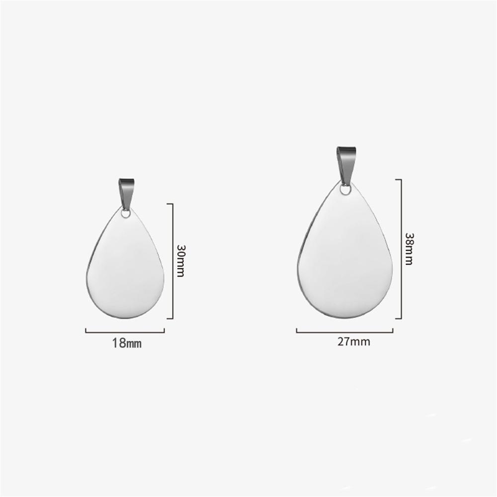 50pcs Stainless Steel Dog ID Tags Blank Tags for DIY Engraving Pet Supplies Accessories