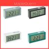 Modern Digital Desk Clock With Lcd Screen And Alarm For Home Office Use