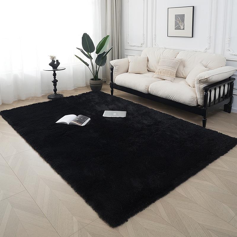 Nordic Plush Silk Fur Carpet for Living Room or Bedroom Sofa